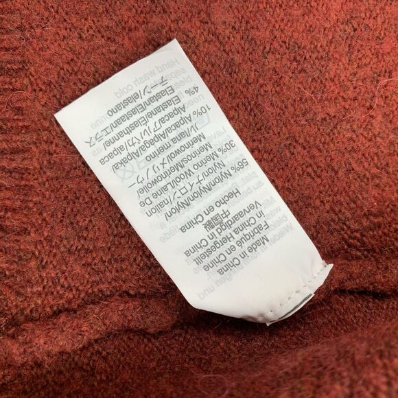 Madewell Cozy Cardigan Sweater Merino Alpaca Wool Pockets Red Womens Small - Picture 12 of 15